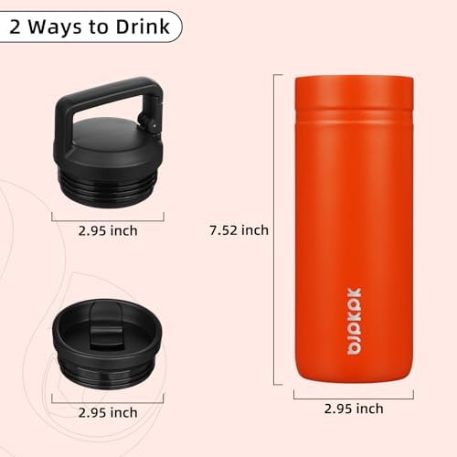 BJPKPK 20 oz Insulated Travel Water Bottle, Coffee Tumbler Stainless Steel - Image 4