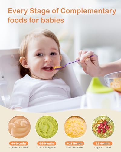 HEYVALUE 20 Oz Glass Baby Food Maker, Baby & Pet Large Food Processor Set - Image 4