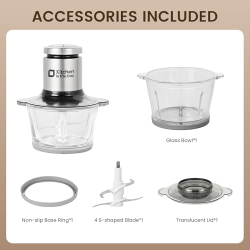 Kitchen in the box 3cups Mini Food Processors,Small Meat Grinder & Food Chopper Electric - Image 4