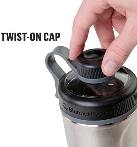 BlenderBottle Radian Stainless Steel Shaker Bottle 26 oz Black - Image 4