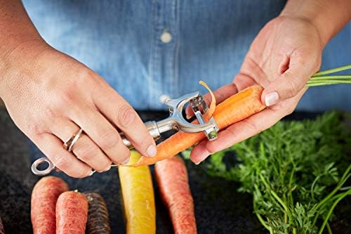 Stainless Steel Wide Crosswise Swivel Peeler, 1.5-inch