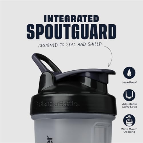 BlenderBottle Classic V2 Plastic Shaker Bottle 28 oz Black - Image 3