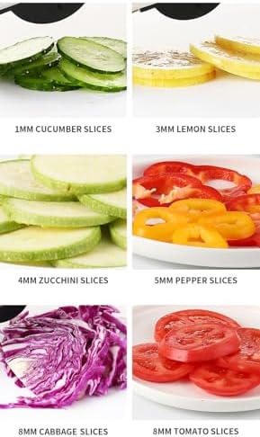Mandoline Slicer with Adjustable Stainless Steel Blades for Kitchen, Vegetable Chopper for Potato, Tomato, Carrot, Fruit and Onion Cutter