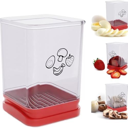 Niklye Multi-Use Slicer Cup With Push Plate For Fruits, Veggies & Eggs by Unknown