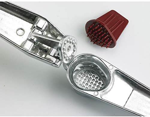 Fantes No-Peel, Self Cleaning Garlic Press, 6.25 x 1-Inches, the Italian Market Original since 1906 - Image 2