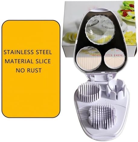 3 in 1 Egg Slicer for Hard Boiled Eggs, 2025 New Egg Cutter, Multifunction Dicer for Strawberry, Mushroom, Grape, Cherry, Tomato, Etc, Durable Kitchen Cutter (1)