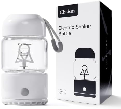 Chaism Electric Shaker Bottle for Matcha Coffee Latte Smoothie Protein by Chaism