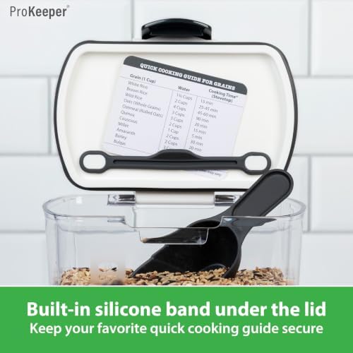 Grain Storage Container, 2.5-Quart, Airtight Lid