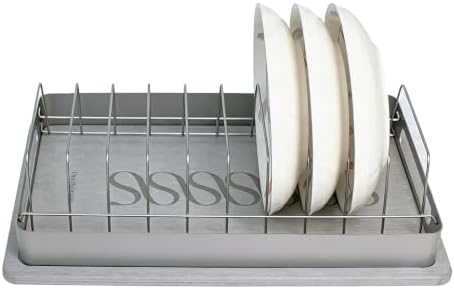 SUS304 Stainless Steel Dish Drying Rack with Diatomite Tray