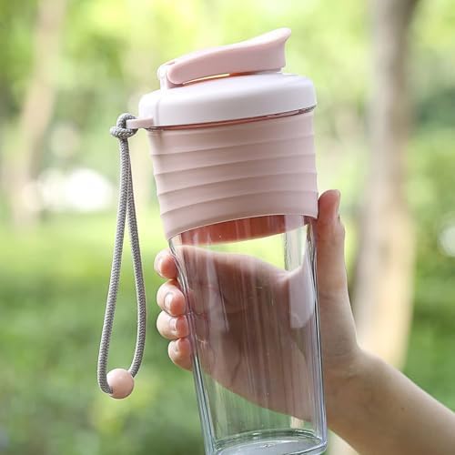 Shaker Bottle for Protein Mixes，24 oz (2 Pack),Protein Shaker Bottles with Whisk Ball, Mixer Bottle, Protein Bottle,Portable Pre Workout Whey Protein Drink Shaker Cup，Pink，Teal - Image 4