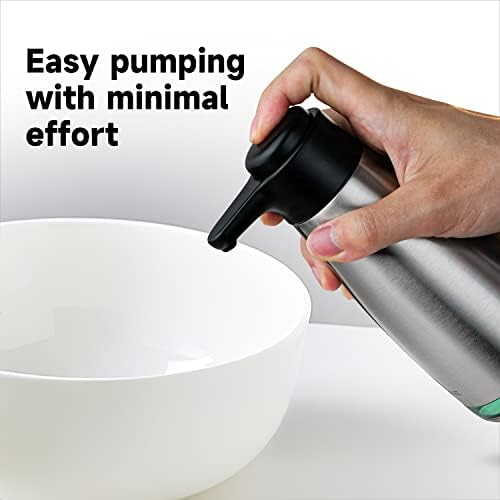 15oz Liquid Soap Dispenser for Dish and Hand Soap Stainless Finish