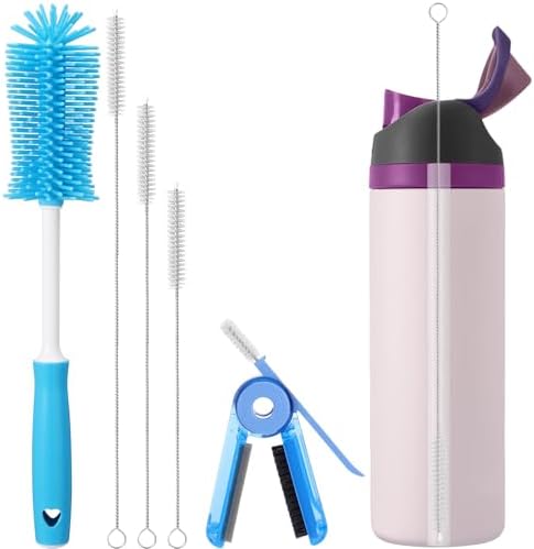 Palksky Water Bottle Cleaning Brush Kit, Brush & Straw Cleaner for Owala by Palksky