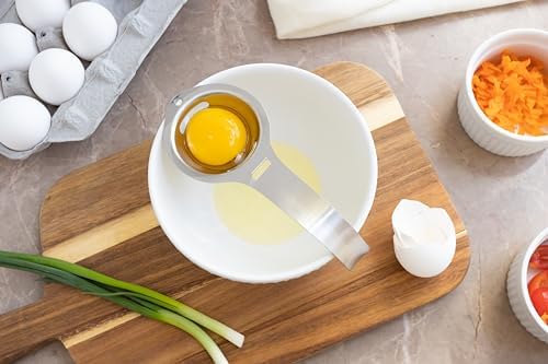 Fox Run Stainless Steel Egg Yolk Separator For Raw Eggs, 6.75” x 1.75” x 1” - Image 5
