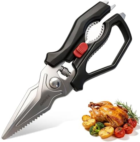 Heavy Duty Kitchen Scissors, Poultry Shears for Meat & Bone