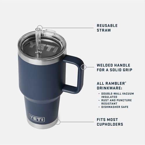 Rambler 35 oz Straw Mug 2.0, Navy