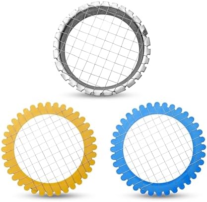 Egg Dicer for Hard Boiled Eggs - Wire Egg Salad Chopper Grid - Metal & Plastic Potato, Carrot & Egg Cutter, Set of 3 - Manual Grid for Salads, Appetizers and Sandwiches by OFXDD