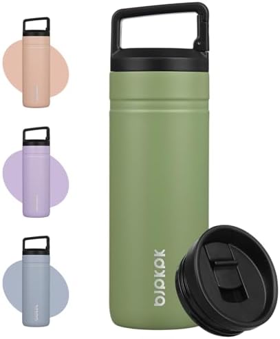 BJPKPK 20 oz Insulated Travel Water Bottle, Coffee Tumbler Stainless Steel by BJPKPK