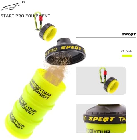 Protein Powder Stackable Container,with Carabiner&Carrying Lanyard,Twist Lock Supplement Storage,Portable Protein Powder Container To Go for Pre/Post Workout,Fitness,Travel,Gym - Image 3