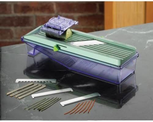 Benriner Mandoline Slicer with Collection Tray and 4 Blades, Japanese Stainless Steel, BPA Free - Image 2
