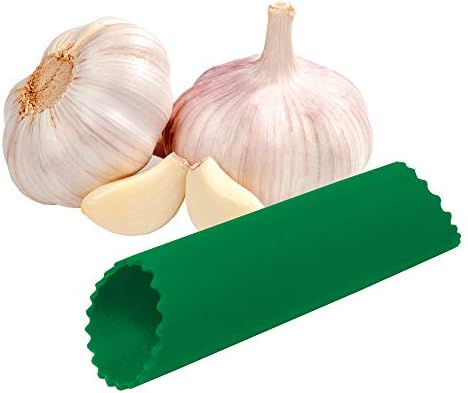 Fantes 43836 Silicone Garlic Peeler Tube, Green, The Italian Market Original Since 1906 5 x 1.5-inches - Image 2
