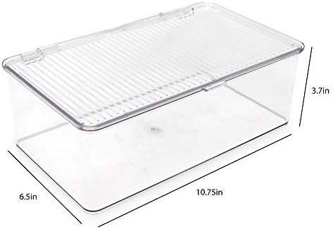 Medium Stackable Organizer Bin (10.75”x6.5”x3.7”)