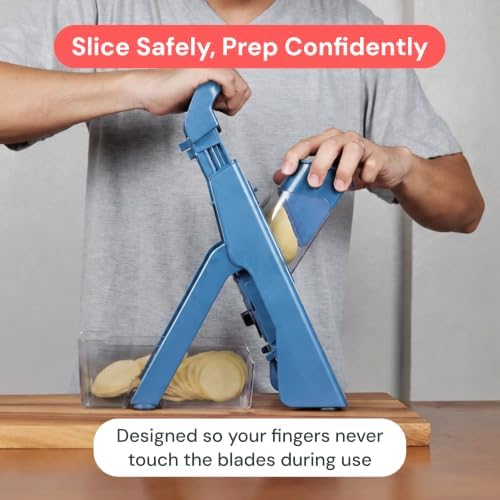 Fullstar Safer Mandoline Slicer for Kitchen Adjustable Veggie & Food Slicer - Image 3