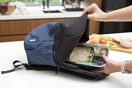 Microwave Safe Stainless Steel Bento Lunch Box, 3 Compartments