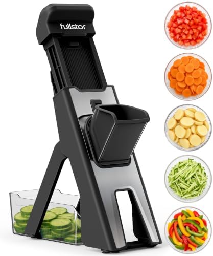 Fullstar Safer Mandoline Slicer for Kitchen Adjustable Veggie & Food Slicer by fullstar