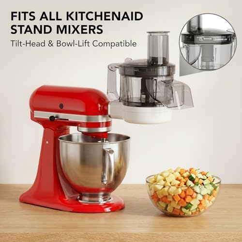5-in-1 Food Processor Attachment for KitchenAid Stand Mixers, Dicer