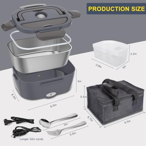 1.5L Electric Lunch Box, Heated Lunch Box Food Warmer for Adults