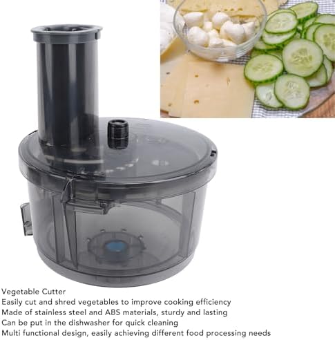 TM6 TM5 TM31 Vegetable Cutter Kit, Electric Food Processor Container Attachment for TM31 TM5 TM6, Stainless Steel Vegetable Chopper for Onion & Fruit, High Efficiency Dicer Cutter - Image 2