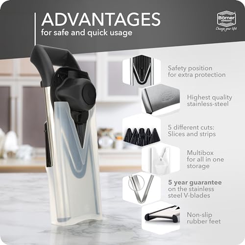 Borner V6 Stainless Steel Mandoline V-Slicer