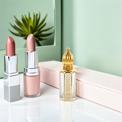4pcs 12ml Roller Perfume Bottle, Egyptian Vintage Roll-on Applicator - Image 7