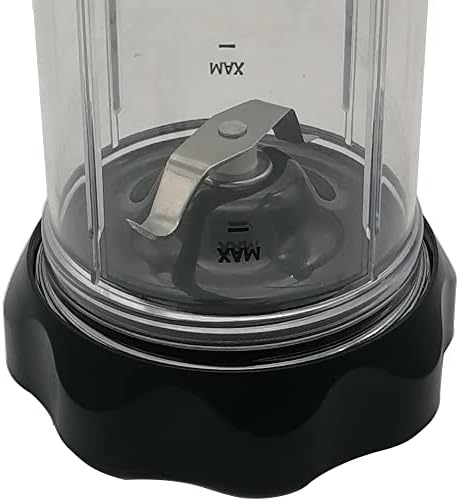 Replacement Flat milling Blade with 18oz cup and lid for NutriBullet Blender Combo（NBF10500/ NBF70500/ZNBF30400Z/ZNBF30500Z/NBF50400） (1, 18oz with flat blade) - Image 2