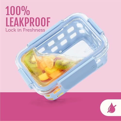 Duraglass 3.4 Cup Glass Meal Prep Containers, 10 Pc, 5 Pack, Orchard