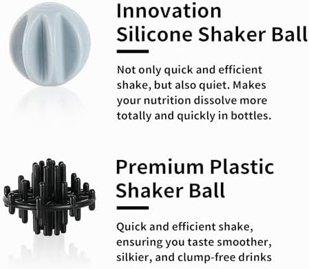 Shaker Bottles for Protein Mixes 28 oz Stainless Steel Protein Shaker with 2 Mixing Ball, Not Stays Cold/Hot, Visible Window Metal Shaker Cups, Leakproof, BPA Free Bottle Shaker