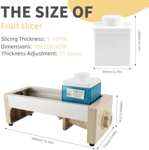 Safe Mandoline Slicer Plus, 15 Adjustable Thickness Settings - Image 2