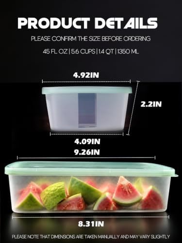 40PCS 45OZ Food Storage Containers with Lids - Meal Prep