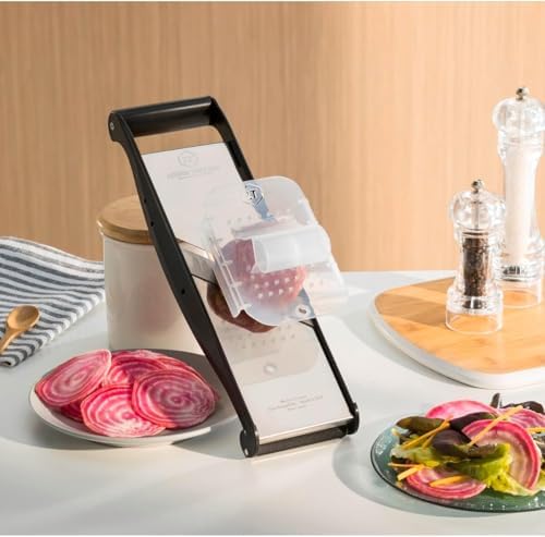 BRON COUCKE Professional Mandoline - Stainless Steel - Slices Fruits and Vegetables - French Fries and Julienne - Adjustable Thickness - Image 5