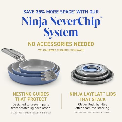 Ninja NeverQuit™ 13-Pc Ceramic Cookware, Amazon Exclusive Bone & Champagne - Image 6