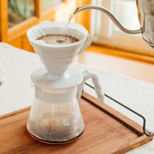 V60 Pour Over Coffee Starter Set, Size 02, Pale Grey