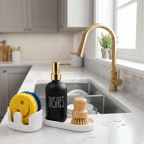 Diatomite Sponge Holder for Kitchen Sink, 3-in-1 Absorbent Organizer Set