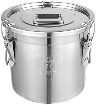 304 Stainless Steel Airtight Container 3.2Gal/405oz,Holds 20Lbs Rice
