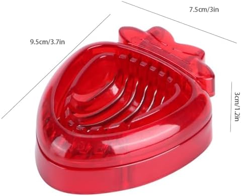 2Pcs Strawberry Slicers, Stainless Steel Blades, Multi-Purpose Fruit Cutter for Eggs, Tomatoes, Uniform Slices Kitchen Tool 3.7x3x1.2 in - Image 6