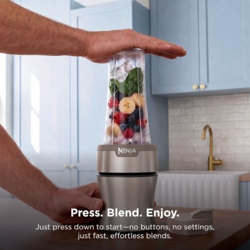 Ninja Nutri-Plus Personal Blender, 900PW, (3) 20oz Cups, Taupe, BN301BRBRN - Image 3