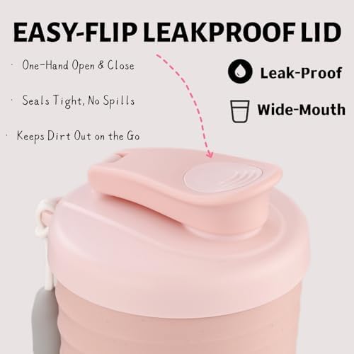 Shaker Bottle for Protein Mixes 24 oz Pink - Image 5