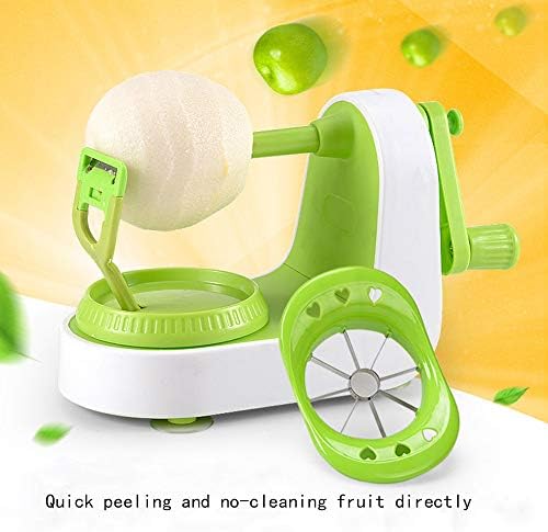 Apple peeler, Apple Peeler Slicer,multi-function fruit peeler, vegetable, fruit peeler, pear potato slice movement, peeling machine fast manual setting with 8 blade slicer pear peelerAdd a splitter