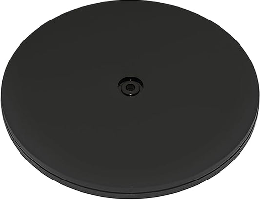1 Pcs Black 8 inch Acrylic Lazy Susan Rotating Turntable Organizer Bearings - Round Swivel Plate for Spice Rack, Table, Cake, Kitchen Pantry