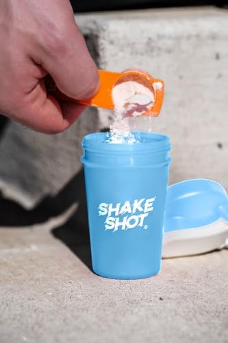 Blue 4oz Mini Shaker Bottle for Creatine, Pre Workout, Matcha - Image 2