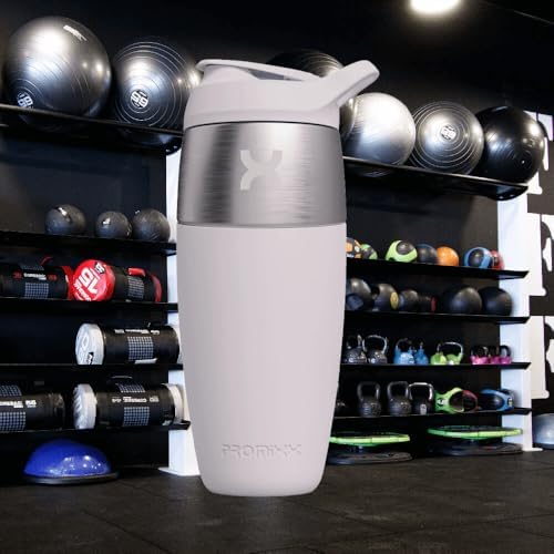 PROMIXX Pursuit Stainless Steel Shaker Bottle 32oz, Ceramic White - Image 2